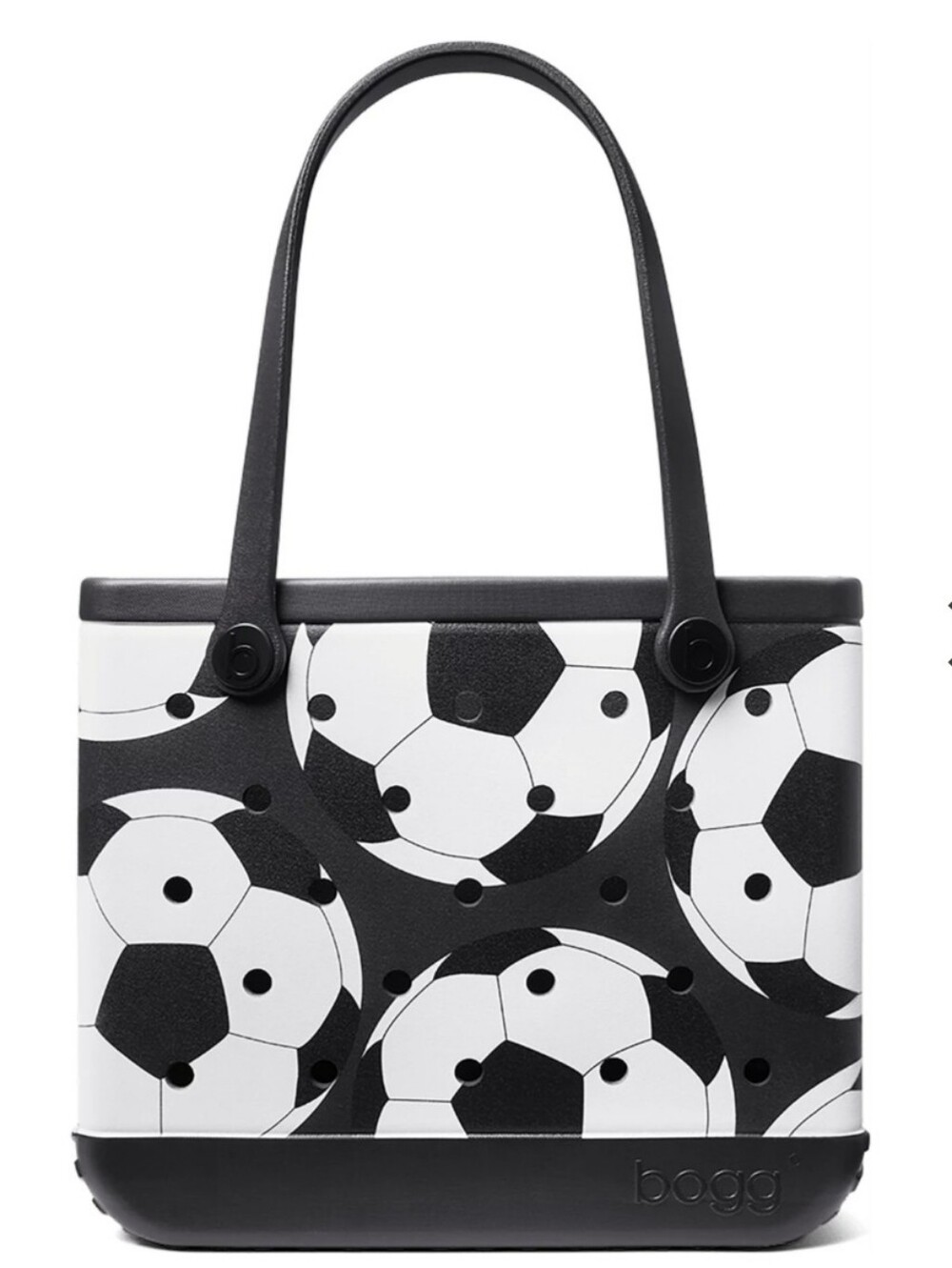 BOGG BAG Black & White Soccer Print Tote